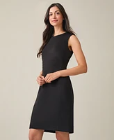 Kasper Women's Banded-Waist Sleeveless Sheath Dress