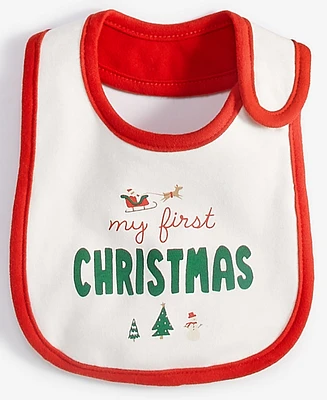 Carter's Baby My First Christmas Cotton Teething Bib