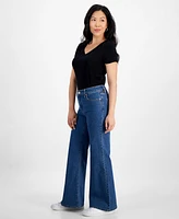 I.n.c. International Concepts Petite Wide-Leg Jeans, Created for Macy's