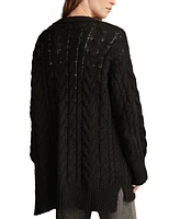 Lucky Brand Women's Cable-Knit Long Cardigan