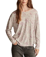 Lucky Brand Women's Cloud Floral-Print Long-Sleeve T-Shirt