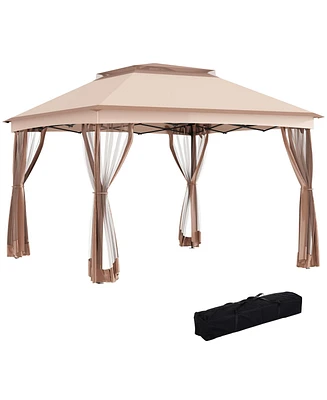 Streamdale Furniture Pop-Up Canopy with Zippered Netting and Carry Bag