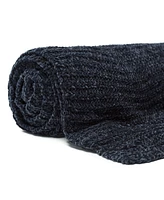 Chanasya Premium Knit Chenille Throw Blanket - Soft, Plush Decorative 50" x 65” Blush