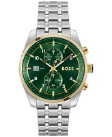 Hugo Boss Men's Sky Traveler Quartz Fashion Chrono Stainless Steel Watch 44mm - Silver