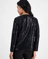 Ak Anne Klein Petite Shine Dot Jacket