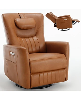Mondawe Swivel And Rocker Power Recliner Chair