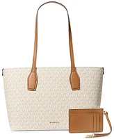 Michael Kors Charlie Logo Medium Tote With Small Zip Case, Created For Macy's