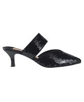 Impo Women's Emira Kitten Heel Sequin Dress Mules