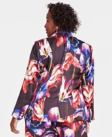 I.n.c. International Concepts Plus Size Printed Blazer, Created for Macy's