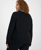 On 34th Plus Crewneck Sweater, Created for Macy's
