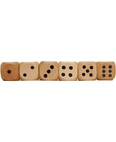 We Games Wooden Dice with Rounded Corners - 100 Bulk Pack