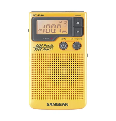 Sangean Dt-400W Am/Fm Digital Weather Alert Pocket Radio