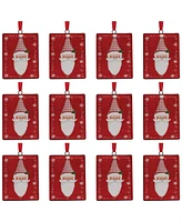 Slickblue Santa Ornaments (Set of 12) Classic Christmas Tree Decorations