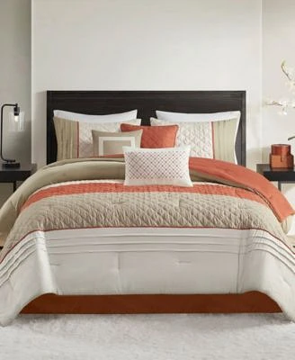 Madison Park Jenson Color Block Stripe Comforter Sets