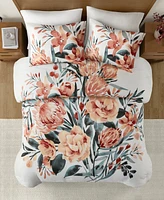 Madison Park Dahlia 3-Pc. Comforter Set, King/California King