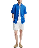 Cotton On Men's Linen Short Sleeve Shirt