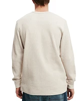 Cotton On Men's Chunky Waffle Long Sleeve T-shirt