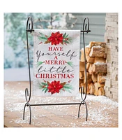Evergreen Garden Flag Have Yourself a Merry Little Christmas Moire Double Sided Indoor Outdoor Decor 18" x 12.5"