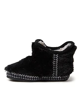 Dearfoams Girls Charlotte Fuzzy Bootie Slipper