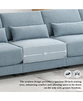 Streamdale Furniture Oversized 5-Seat L-Shaped Sectional Sofa with Reversible Chaise