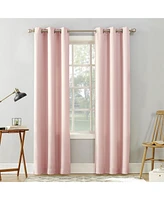 No. 918 Valerie Casual Textured Semi-Sheer Grommet Curtain Panel, 40" x 95"