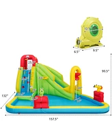 Costway Inflatable Water Slide Kids Bounce House w/480w Blower