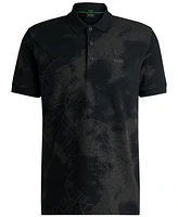 Boss by Hugo Men's Reflective Print Polo