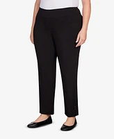 Hearts Of Palm Plus Tech Stretch Full Length Pant with Elastic Waistband