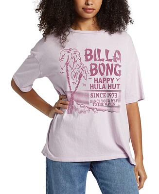 Billabong Juniors' Slow Down Cotton Logo-Graphic T-Shirt