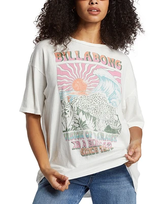 Billabong Juniors' Vision of Paradise Cotton Logo-Graphic T-Shirt