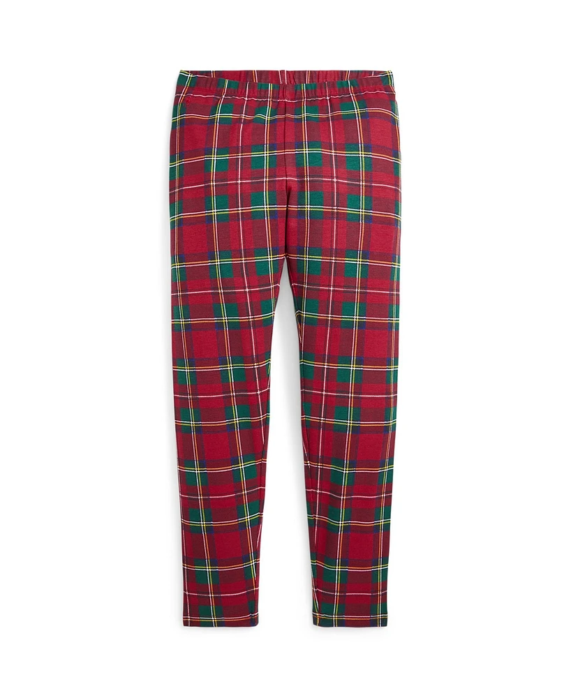 Polo Ralph Lauren Big Girls Plaid Stretch Jersey Legging Pant