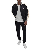 Starter Men's Enzo Stripe Logo Satin Jacket