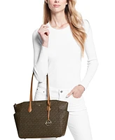 Michael Kors Marilyn Logo Medium Top Zip Tote