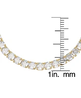 Macy's Cubic Zirconia Round Tennis Laydown Bracelet