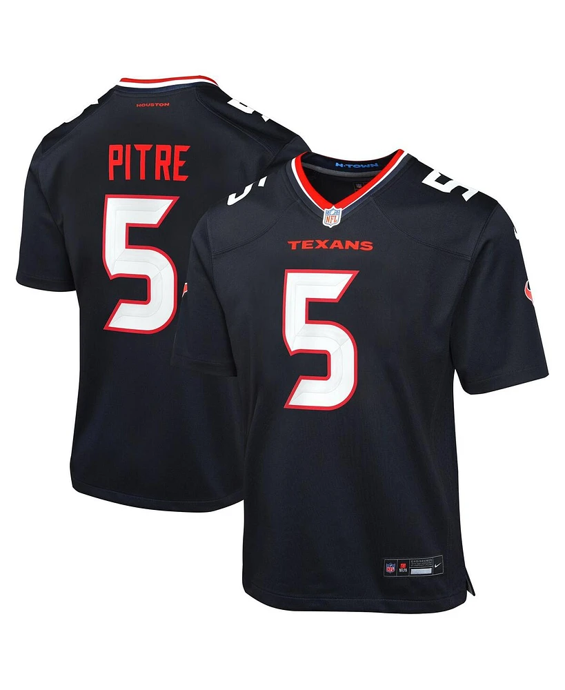 Nike Big Boys and Girls Jalen Pitre Navy Houston Texans Game Jersey