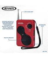 Jensen Jep-100 Am/Fm Weather Band Radio With Flashlight