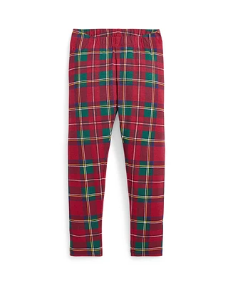 Polo Ralph Lauren Toddler and Little Girls Plaid Stretch Jersey Legging Pant