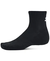 Under Armour Men's Training Cotton -Pk. Moisture-Wicking Quarter Socks