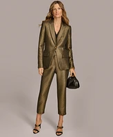 Donna Karan New York Women's Metallic One-Button Blazer