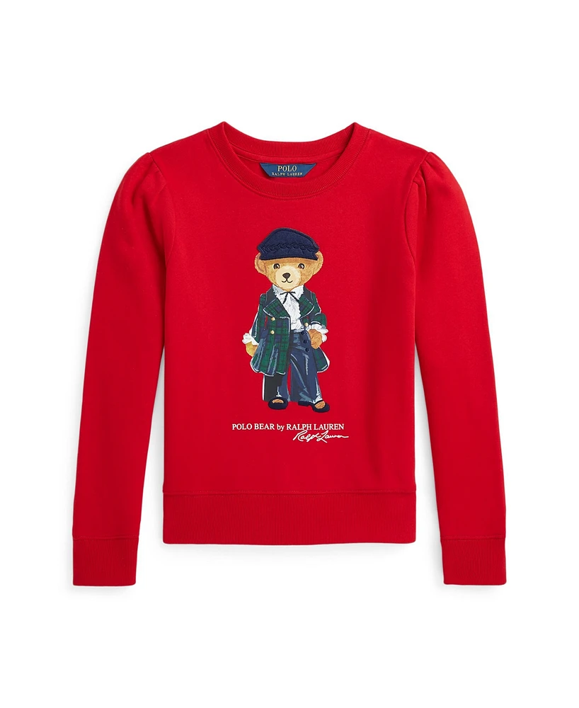 Polo Ralph Lauren Big Girls Bear Fleece Sweatshirt