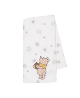 Lambs & Ivy Disney Baby Winnie The Pooh Cream Fleece Appliqued Baby Blanket