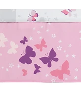 Bedtime Originals Butterfly Kisses Pink/Purple 3-Piece Baby Crib Bedding Set