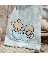 Bedtime Originals Disney Baby Starlight Pooh Blue/White Soft Fleece Baby Blanket