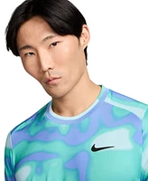 Nike Men's Dri-fit Camouflage Logo Tennis T-Shirt