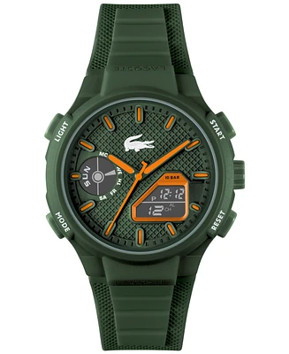Lacoste Men's LC33 Khaki Silicone Strap Watch 45mm