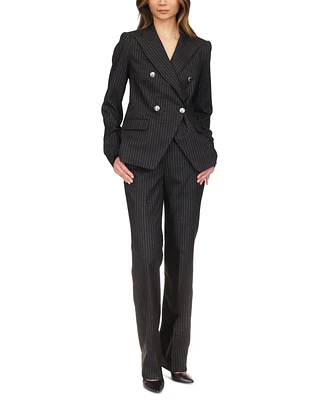 Michael Kors Women's Metallic Pinstripe Cutaway Blazer