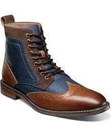 Stacy Adams Men's Finnegan Wingtip Lace Up Boots