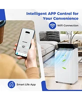 Costway 9200 Btu(14000 Btu Ashrae) Portable Air Conditioner 4-in-1 Smart WiFi Enabled Home Ac Unit