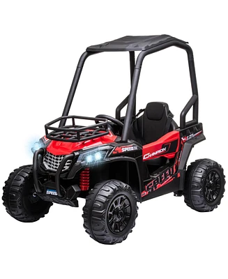 Simplie Fun 12V Dual Motor Kids Electric Ride-on Utv