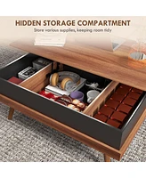 Streamdale Furniture Lift Top Coffee Table with Hidden Compartments